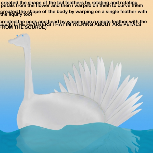 Creation of Artistic Swan: Step 1